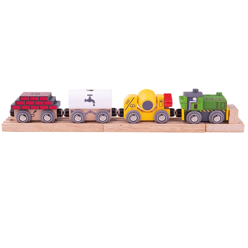 BIGJIGS RAIL BJT497 WOODEN RAILWAY CONSTRUCTION TRAIN