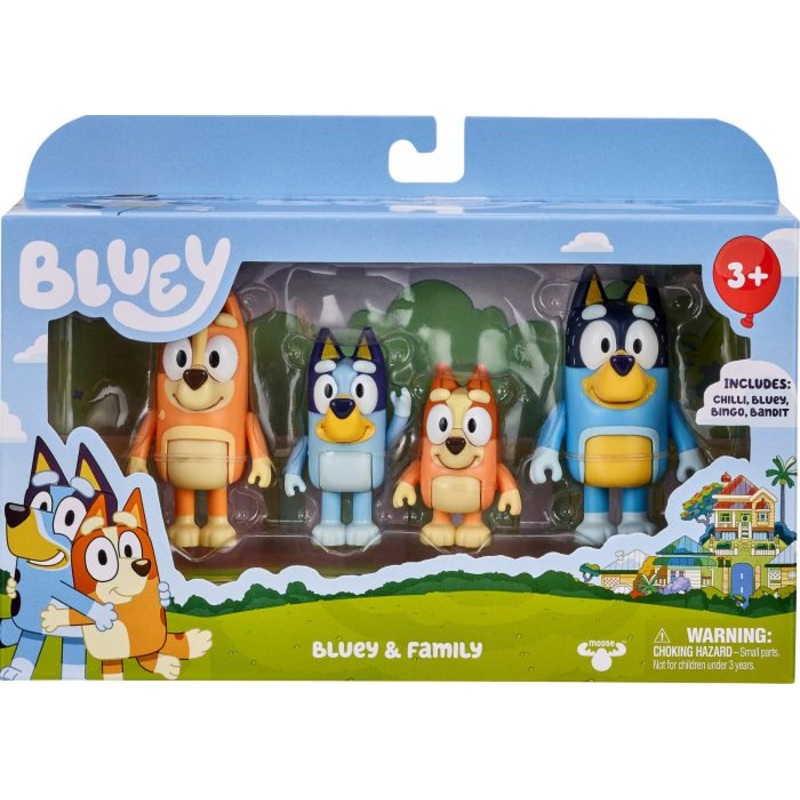 BLUEY 13009 BLUEY & FAMILY 4 FIGURE PACK