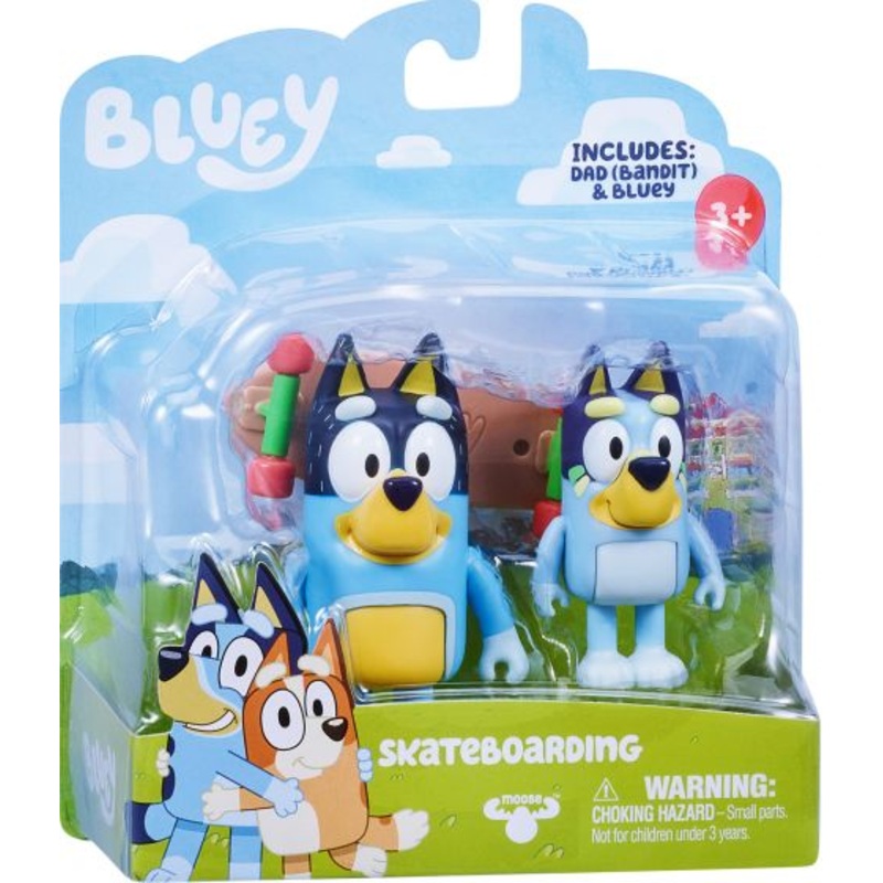 BLUEY 13042 SKATEBOARDING 2 FIGURE PACK