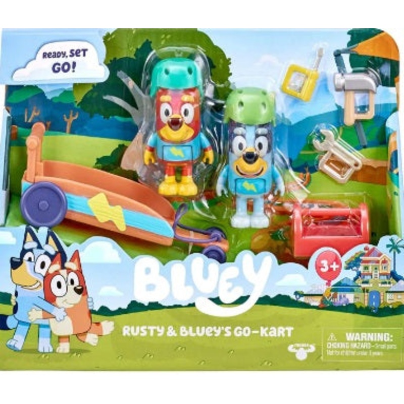BLUEY 17357 RUSTY & BLUEYS GO KART