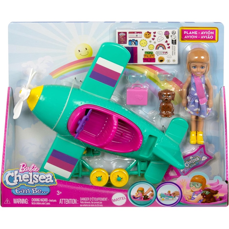 ** 10 OFF ** BARBIE HTK38 CHELSEA CAN BE PLANE