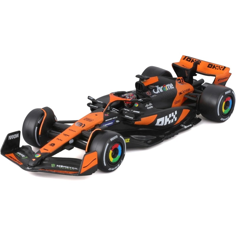11 BURAGO 38177P NO81 MCL38 MIAMI GRAND PRIX 2024 OSCAR PIASTRI F1 CAR 1/43RD SCALE