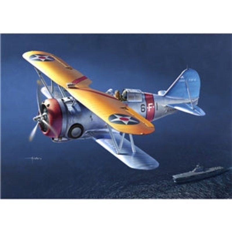 ACADEMY 12326 USN F3F-2 VF-6 FIGHTING SIX  1/48 SCALE
