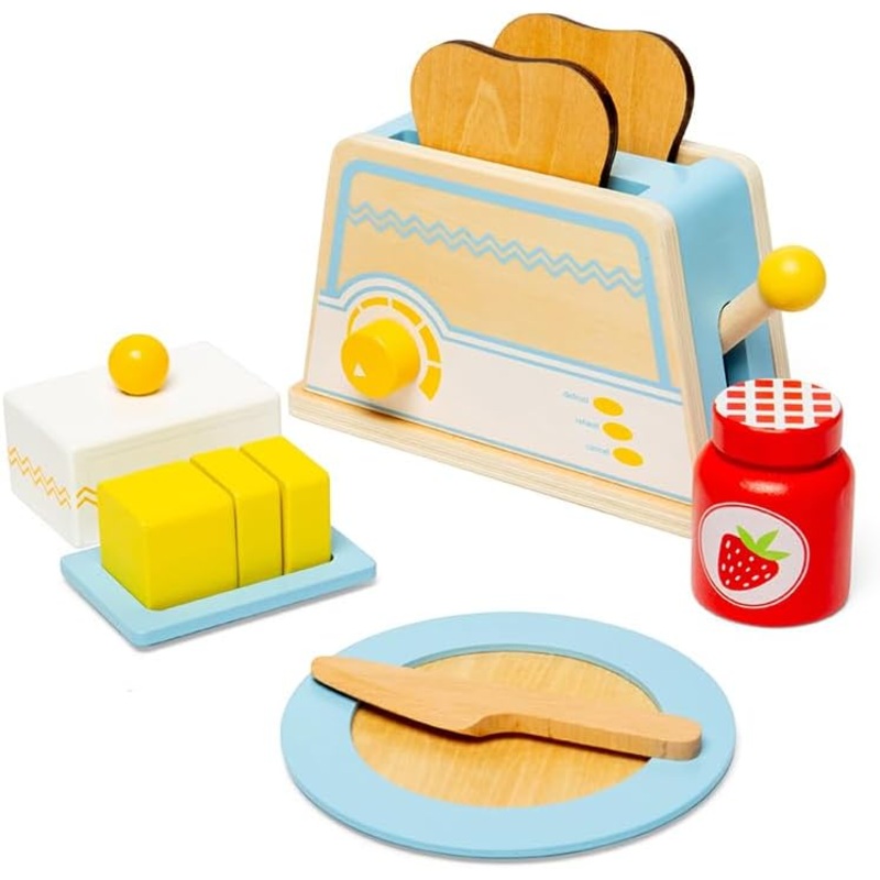 BIGJIGS 36045 WOODEN BREAKFAST SET