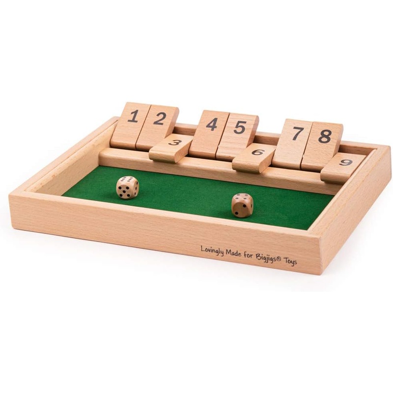 BIGJIGS BJ150 WOODEN SHUT THE BOX GAME