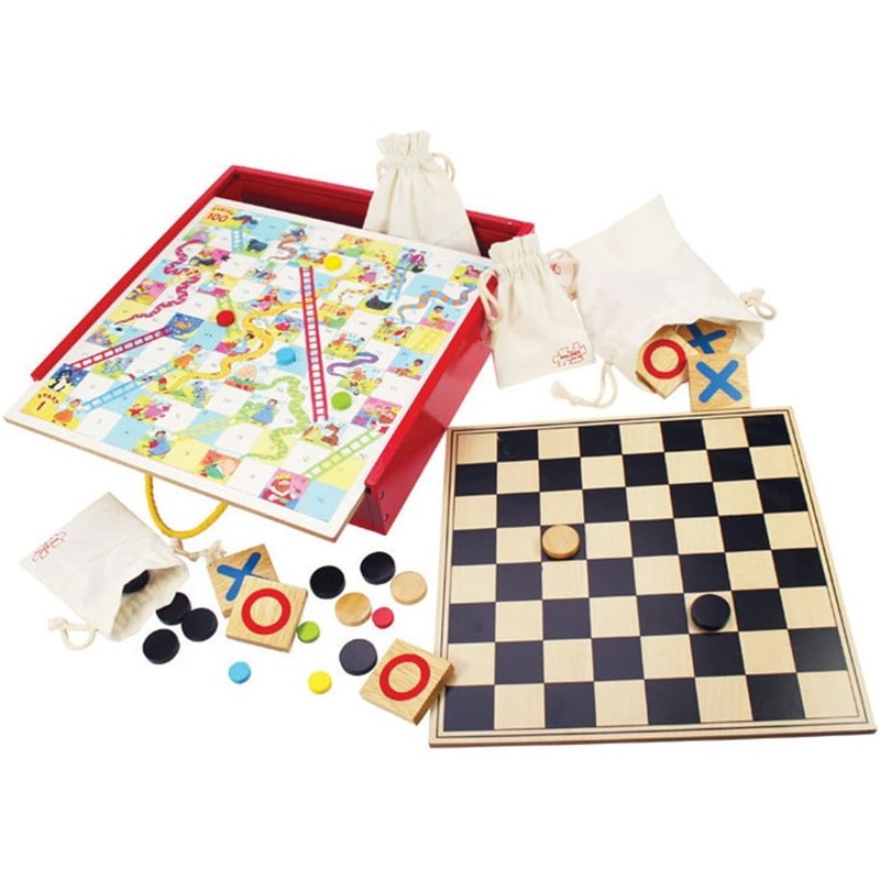 BIGJIGS BJ355 WOODEN GAMES COMPENDIUM