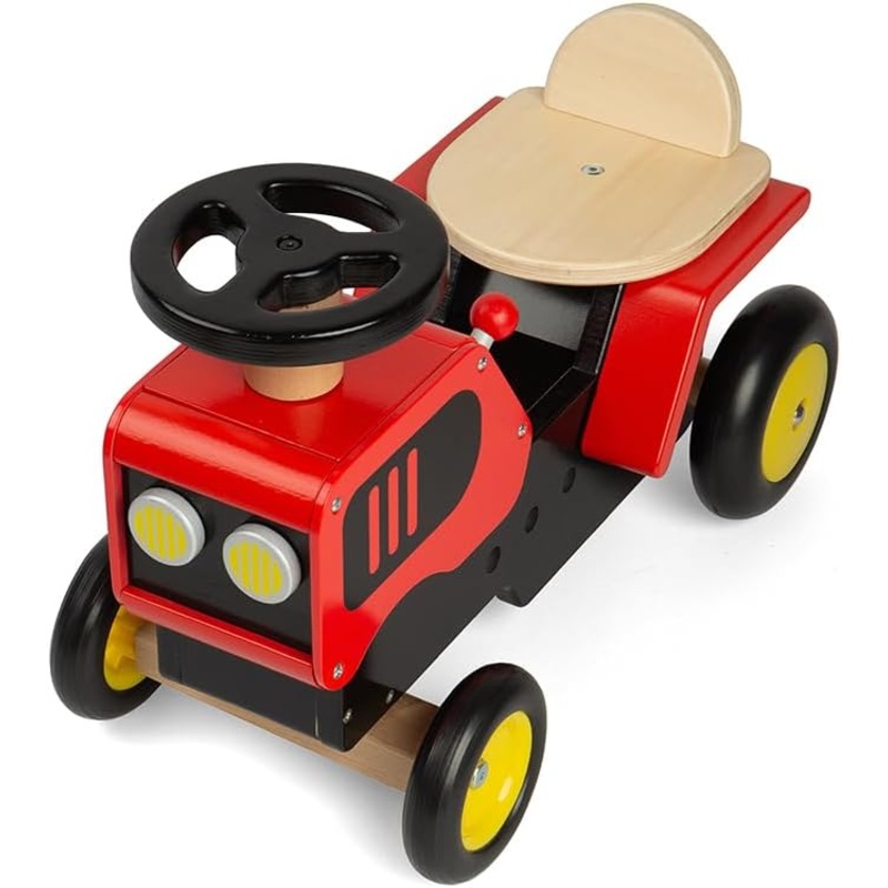 BIGJIGS BJ36015 WOODEN RIDE ON TRACTOR