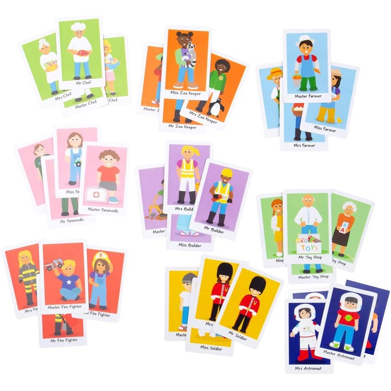 BIGJIGS BJ434 HAPPY FAMILIES CARD GAME