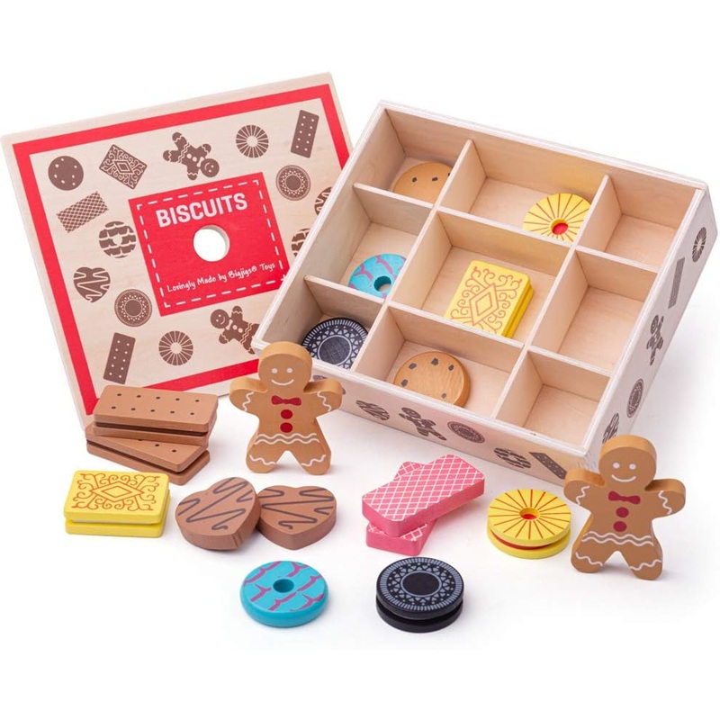 BIGJIGS BJ470 WOODEN BOX OF BISCUITS