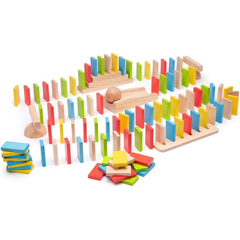 BIGJIGS BJ588 WOODEN DOMINO RUN