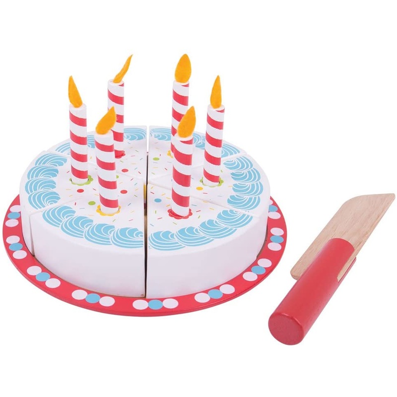 BIGJIGS BJ628 WOODEN BIRTHDAY CAKE
