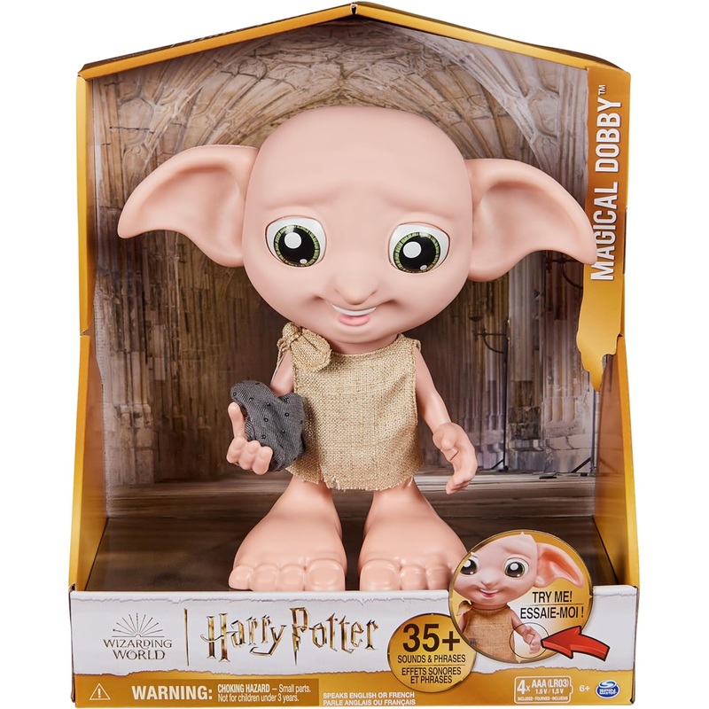 *SLIGHTLY FADED BOX*WIZARDING WORLD 20142487 MAGICAL DOBBY INTERACTIVE