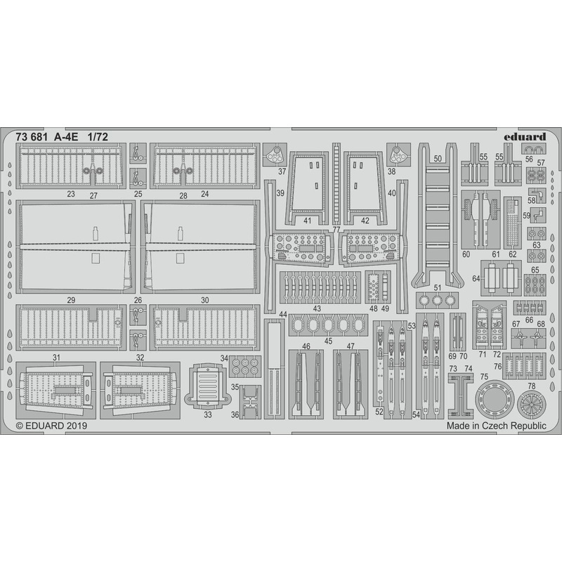 1/72 A-4E Photo-Etched Parts (for Hobby Boss)