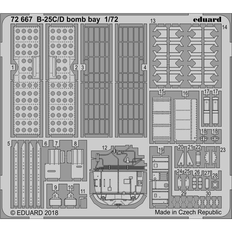 1/72 B-25C/D Bomb Bay (for Airfix)
