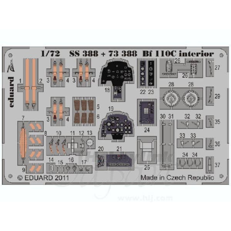 1/72 Bf 110C Self-Adhesive (for Airfix)
