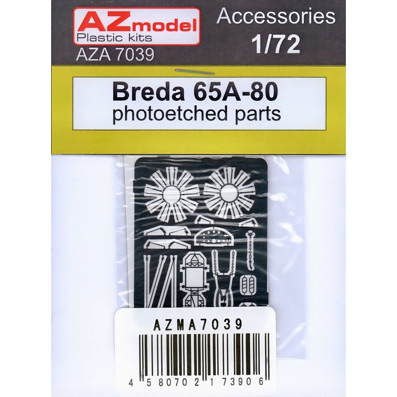 1/72 Breda 65A photoetched parts (for AZ model)
