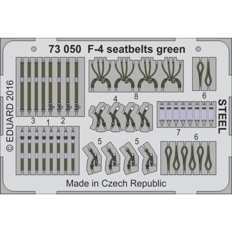 1/72 F-4 Seatbelts Green Steel (Revell)