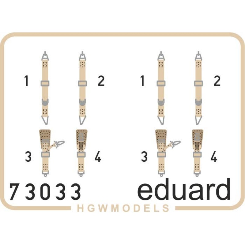 1/72 Fw 190A-8 Seatbelts SUPERFABRIC (for Eduard)