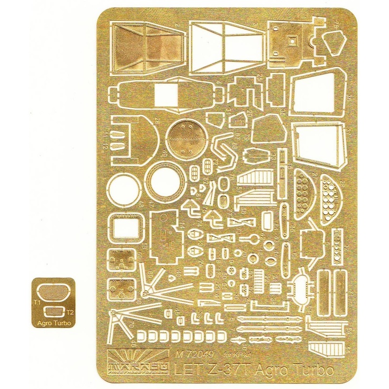 1/72 LET Z-37T Agro Turbo Etching Parts (for KP Model)
