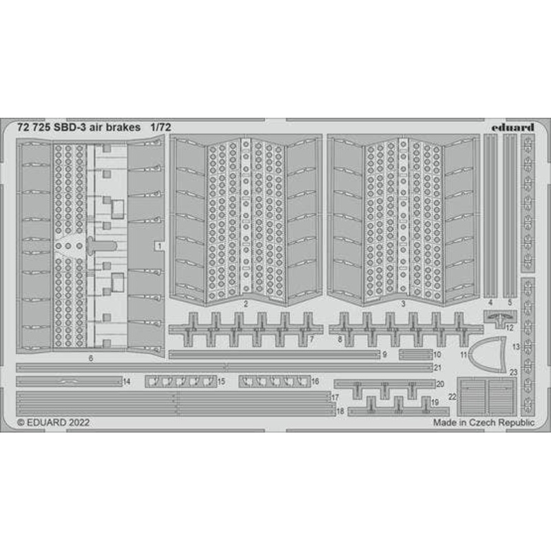 1/72 SBD-3 air brakes (for FLYHAWK)