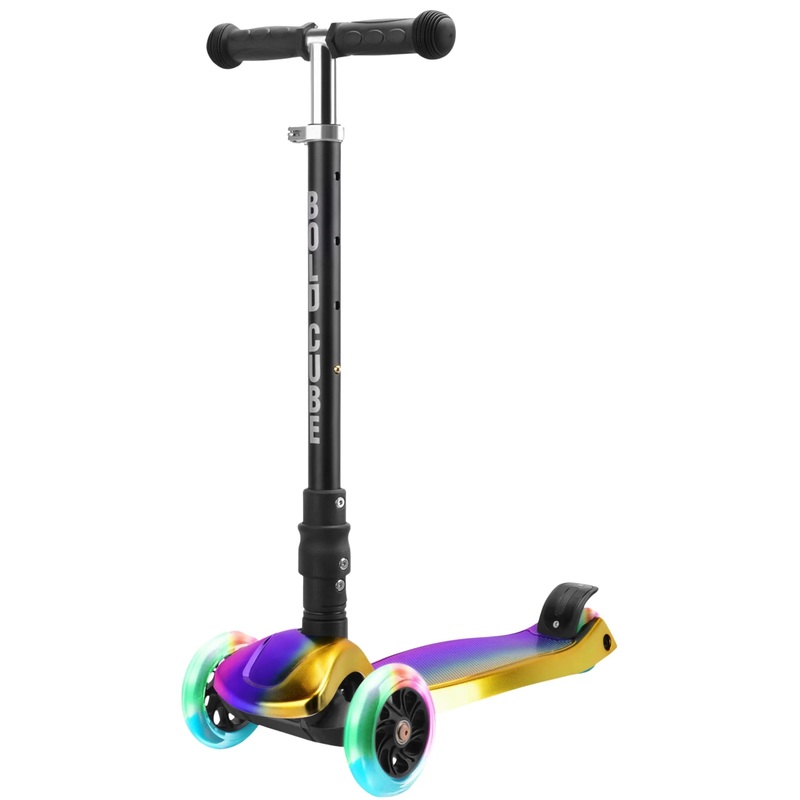 ** 30% OFF ** BOLDCUBE SKY031 3 WHEEL FOLDING SCOOTER DARK NIGHT LIGHT UP WHEELS