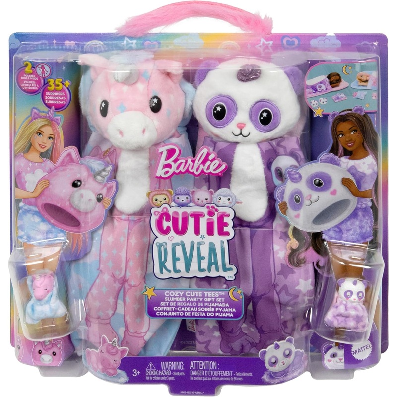 ** HALF PRICE ** BARBIE HRY15 CUTIE REVEAL SLEEPOVER SET