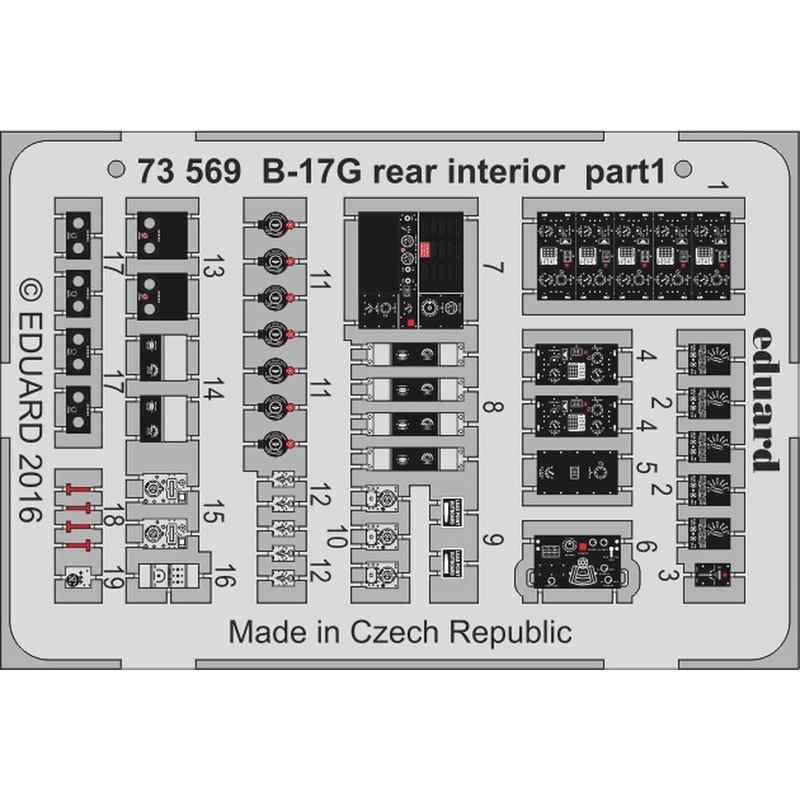 1/72 B-17G Rear Interior (Airfix A08017)