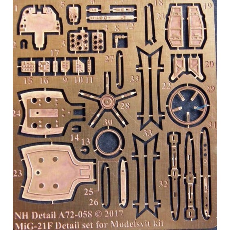 1/72 MiG-21F Detail Set (for Modelsvit)