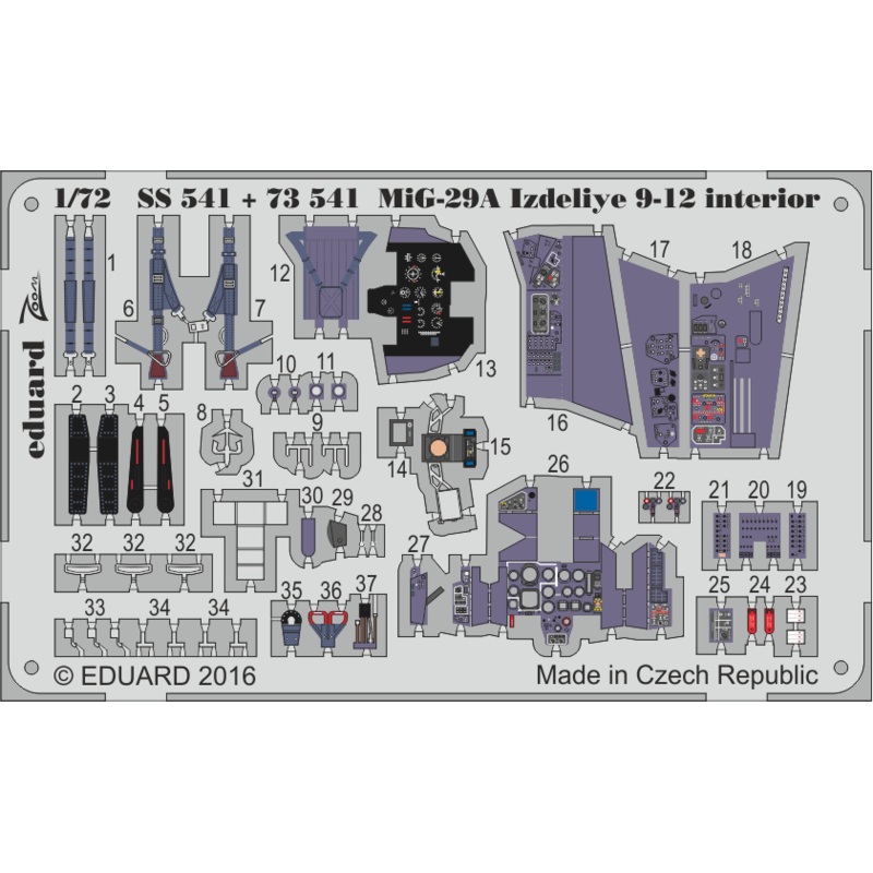 1/72 MiG-29A Izdeliye 9-12 Interior (for Trumpeter)