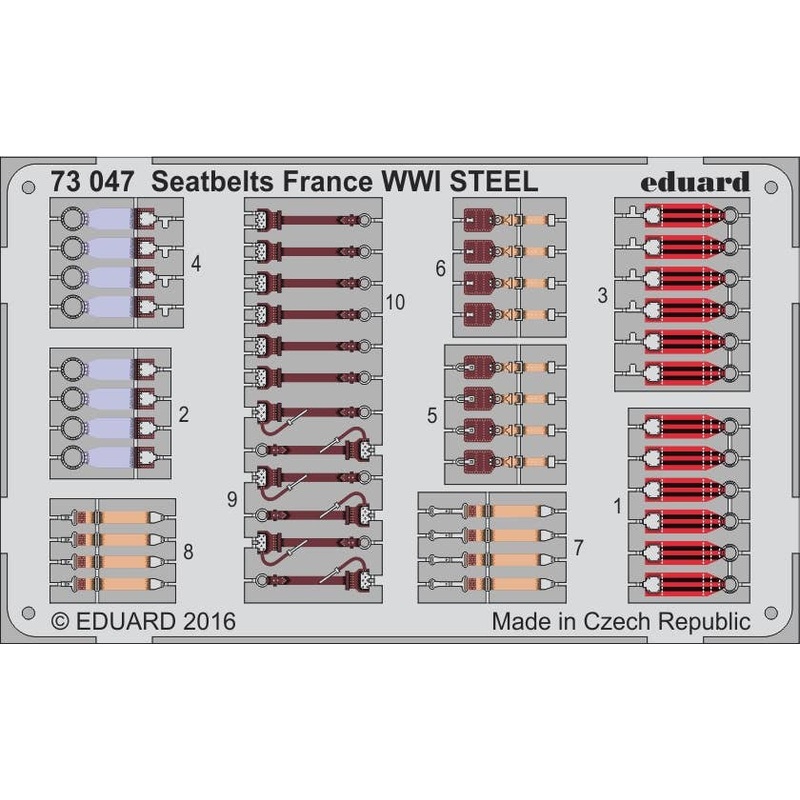 1/72 Seatbelts France WWI Steel