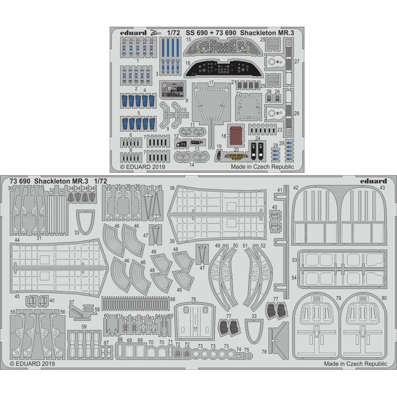 1/72 Shackleton MR.3 Photo-Etched Parts (for Revell)