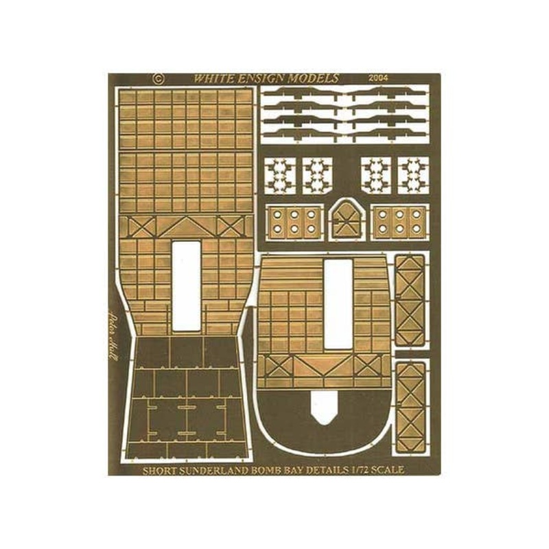 1/72 Sunderland Depth Charge Compartment Details Including Bomb Racks