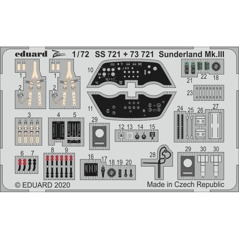 1/72 Sunderland Mk.III Zoom Photo-Etched Parts (for Special Hobby)