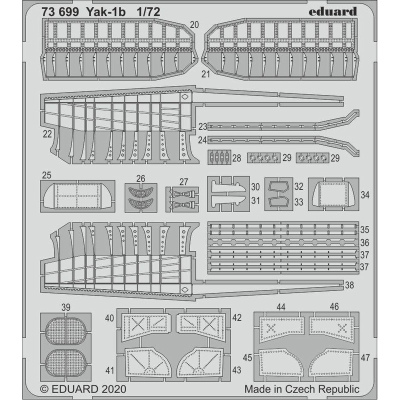 1/72 Yak-1b Photo-Etched Parts (for Arma Hobby)