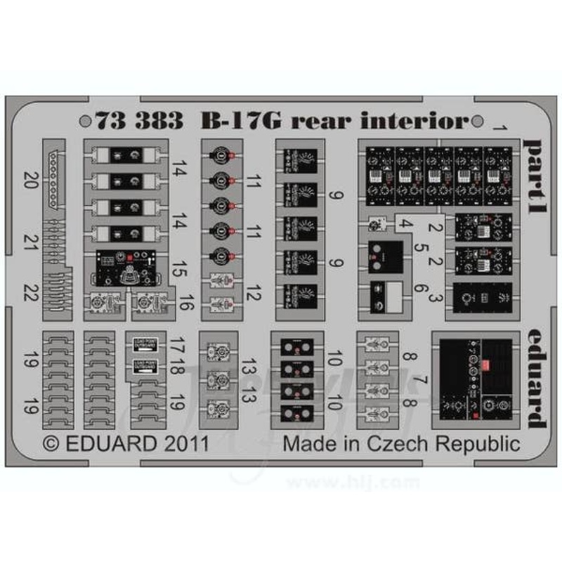 1/72 B-17G Rear Interior (for Revell)