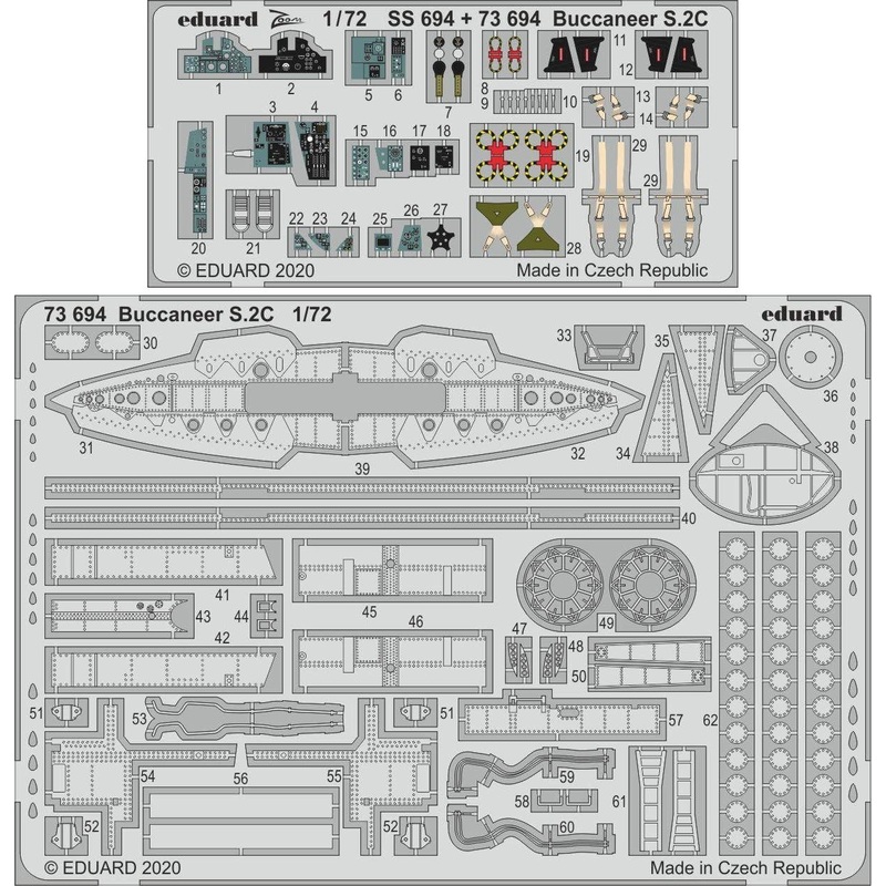 1/72 Buccaneer S.2C Photo-Etched Parts (for Airfix)
