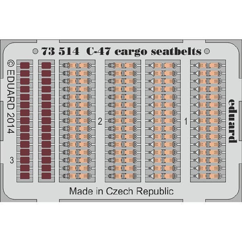 1/72 C-47 Cargo Seatbelts (for Airfix)