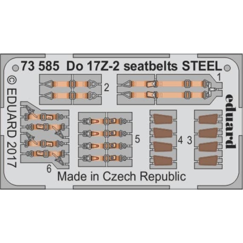 1/72 Do 17Z-2 Seatbelts STEEL (ICM)