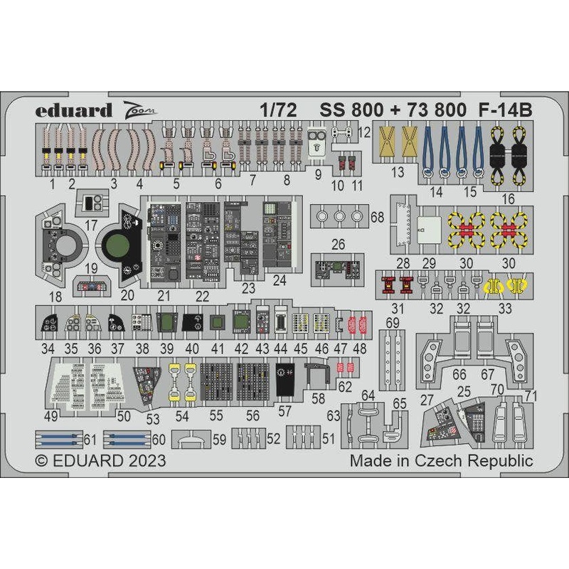 1/72 F-14B Zoom Photo Etched Parts