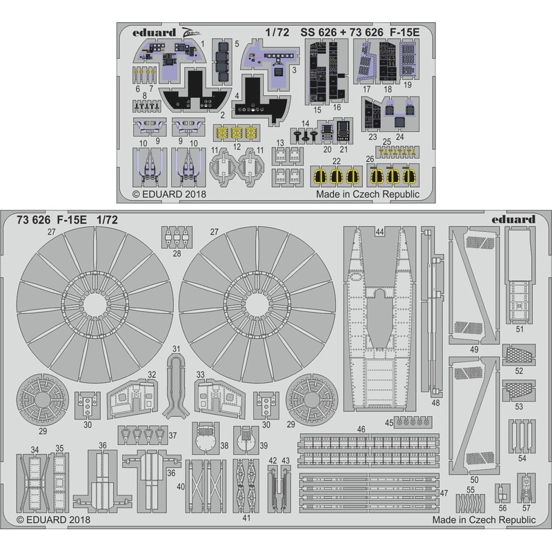1/72 F-15e Photo-Etched Parts (for Academy)