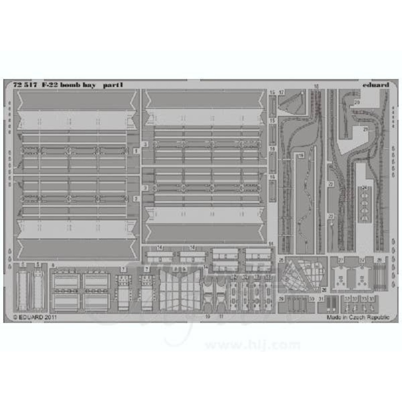 1/72 F-22 Raptor Bomb Bay (for Fujimi)