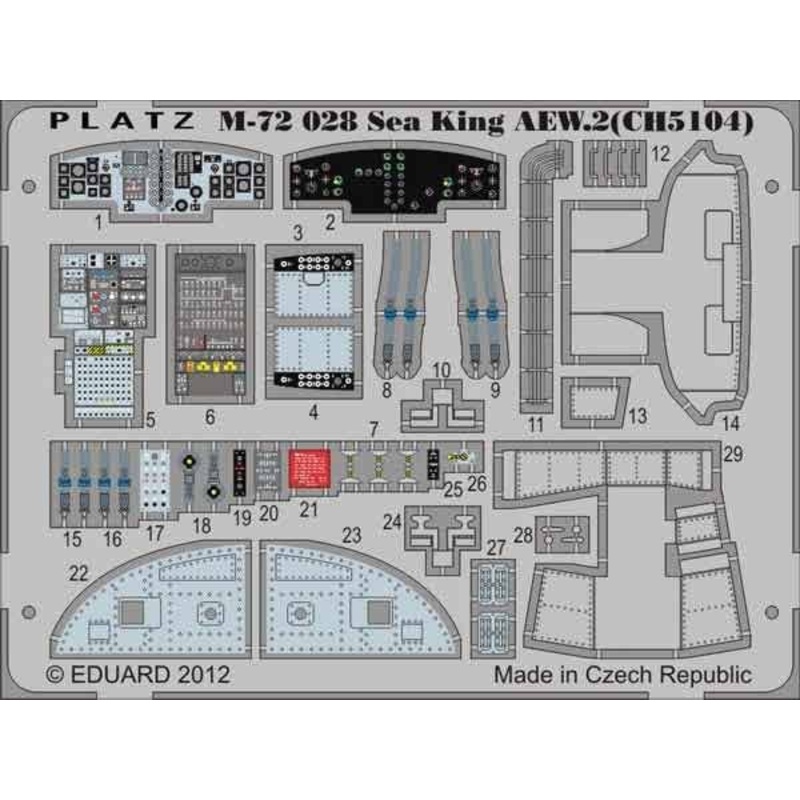 1/72 HMS AEW Westland Sea King AEW.2 Detail Up Photo-Etched Parts