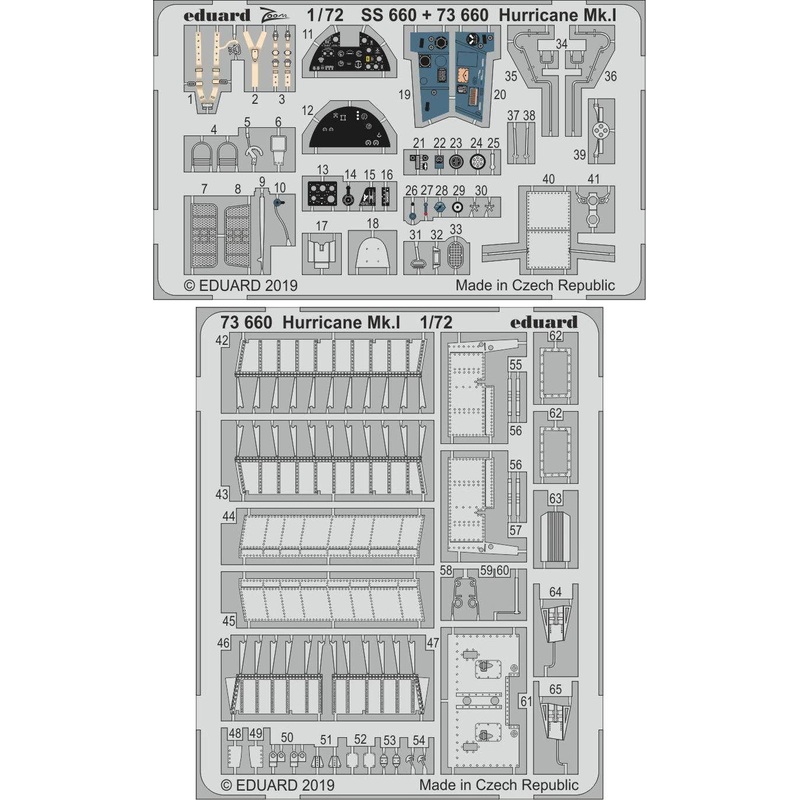 1/72 Hurricane Mk.I Photo-Etched Parts (for Airfix)