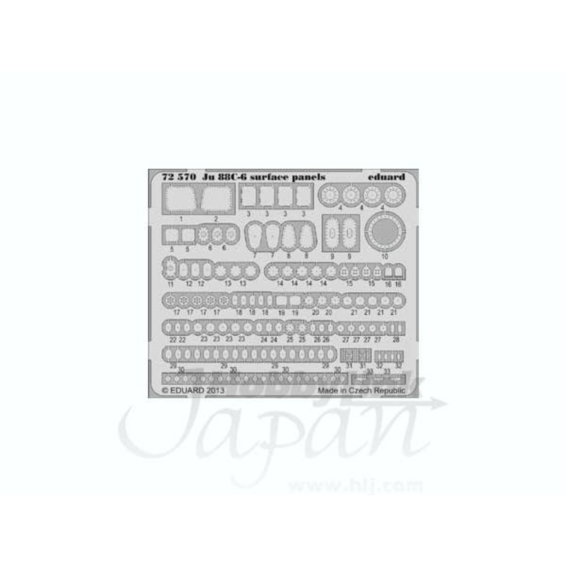 1/72 Ju 88C-6 Surface Panels S.A. (for Revell)