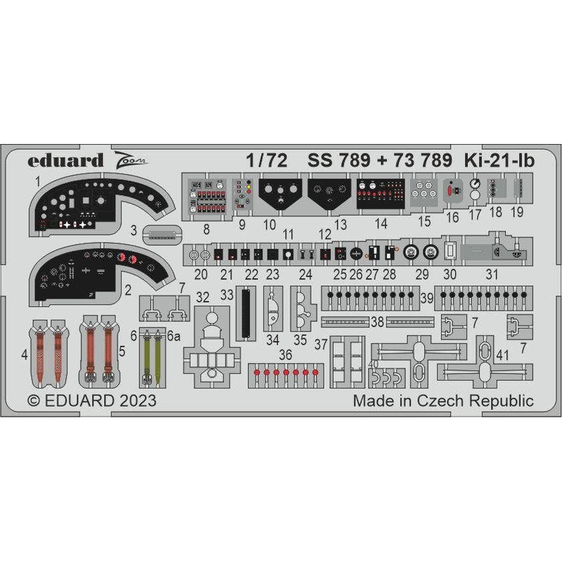 1/72 Ki-21-Ib Photo-Etched Parts