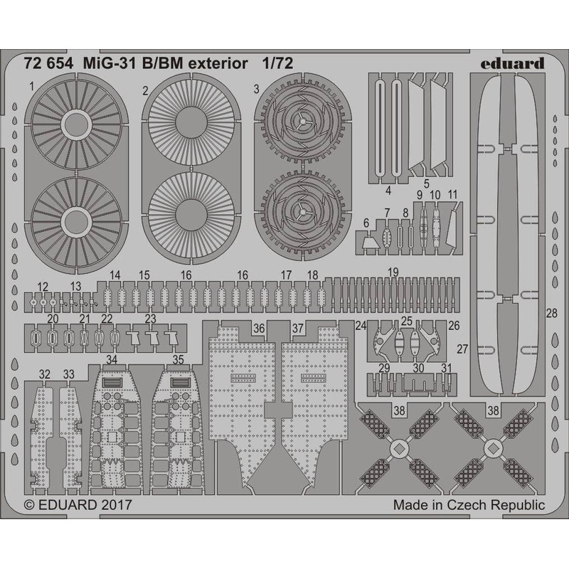 1/72 MiG-31B/BM Exterior (for Trumpeter)