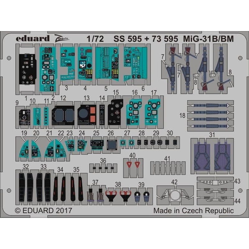 1/72 MiG-31B/BM Interior (for Trumpeter)