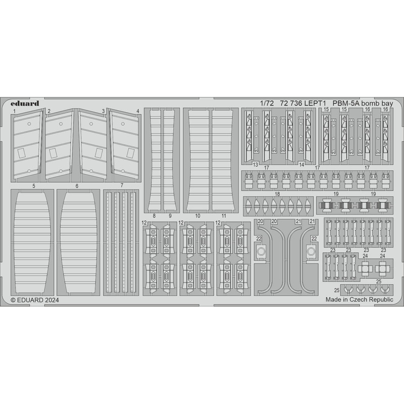1/72 PBM-5A Bomb bay Photo Etched (for Academy)