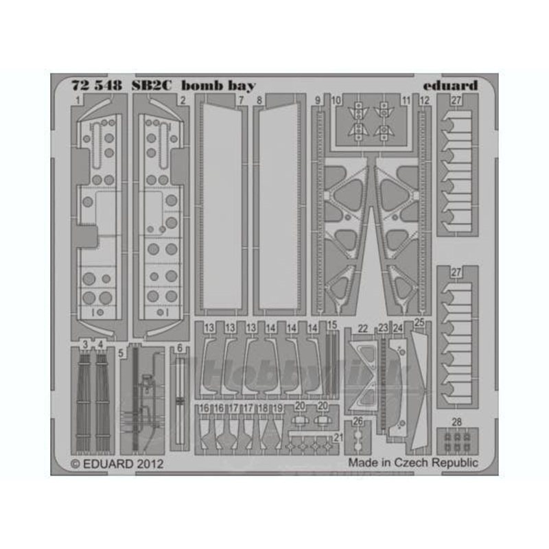 1/72 SB2C bomb bay (CYBER HOBBY)