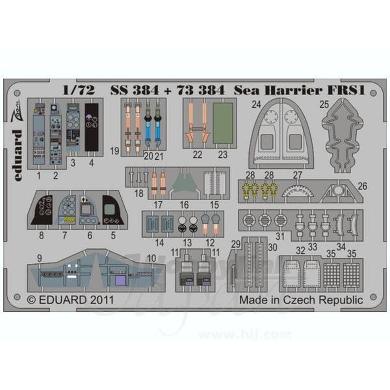 1/72 Sea Harrier FRS.1 Self-Adhesive (for Airfix) Zoom